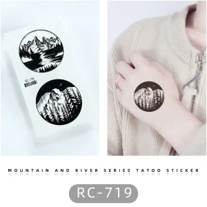 Night Forest Temporary Tattoo