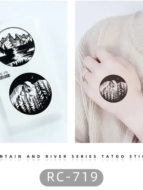 Night Forest Temporary Tattoo