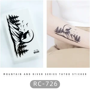 Deer on the Mountain Tattoo