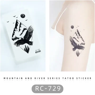 Eagle and Mountain Tattoo