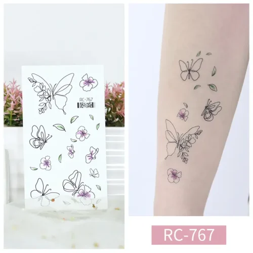 Petal Butterfly Tattoo