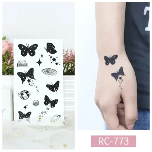 Butterfly Star Tattoo