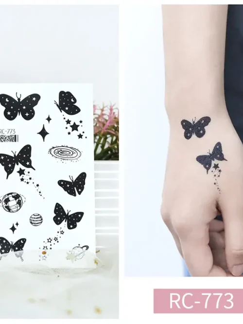 Butterfly Star Tattoo