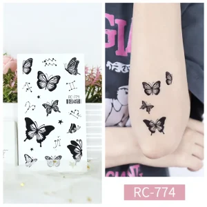 Black Butterfly Tattoo