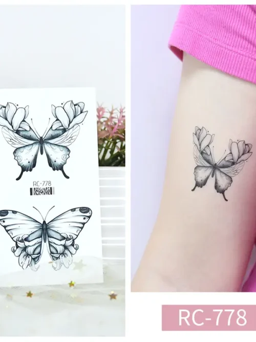 Wing Flower Tattoo