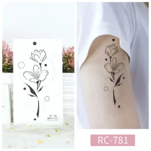Dotted Circle Flower Tattoo