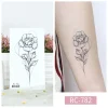 Circle Triangle Flower Tattoo