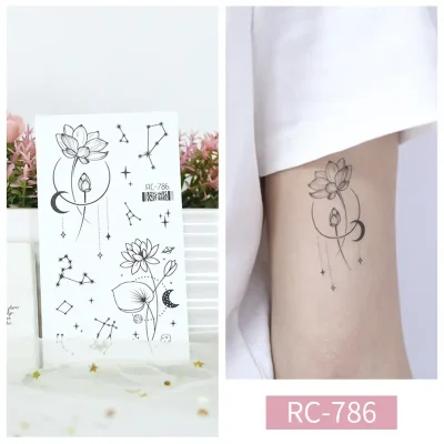 Constellation Flower Tattoo
