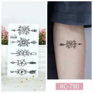 Floral Arrow Tattoo