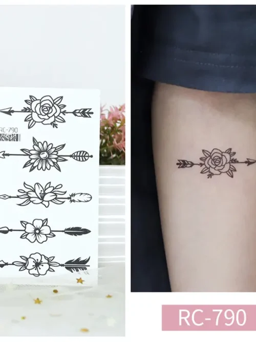 Floral Arrow Tattoo
