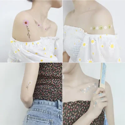 Daisy Women Temporary Tattoo