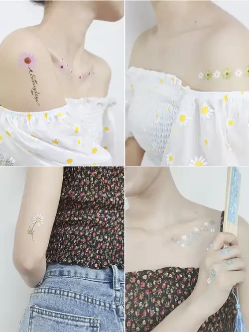 Daisy Women Temporary Tattoo