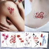 Red Spider Lily Temporary Tattoo