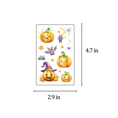 Kid Cartoon Halloween Temporary Tattoo