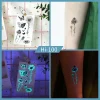 Noctilucent Daisy Butterfly Tattoo