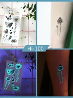 Noctilucent Daisy Butterfly Tattoo
