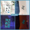 Noctilucent Rose Butterfly Tattoo