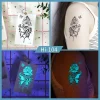 Noctilucent Butterfly On Rose Tattoo