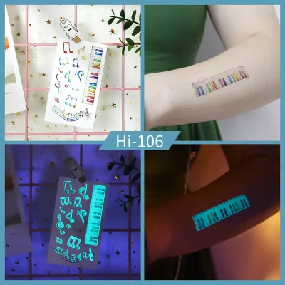 Noctilucent Keyboard Tattoo