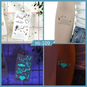 Noctilucent Love Note Tattoo