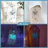Noctilucent Butterfly Planet Pendant Tattoo