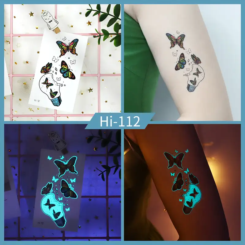 Noctilucent Butterfly Bulb Tattoo