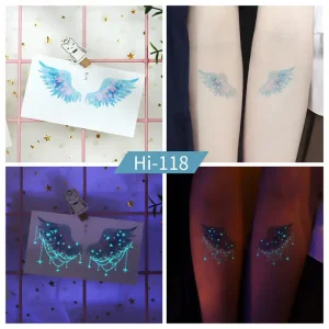 Noctilucent Wing Temporary Tattoo