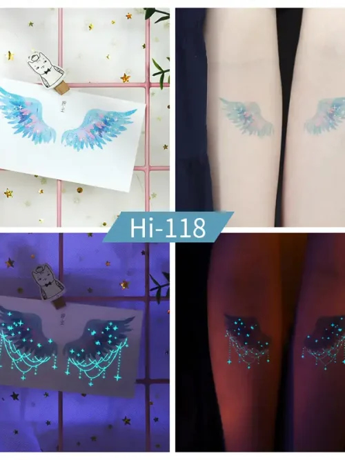 Noctilucent Wing Temporary Tattoo