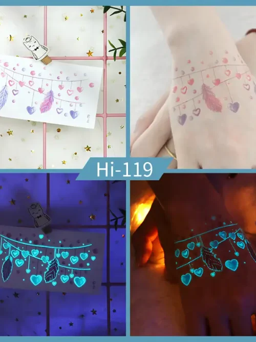 Noctilucent Love Bracelet Tattoo