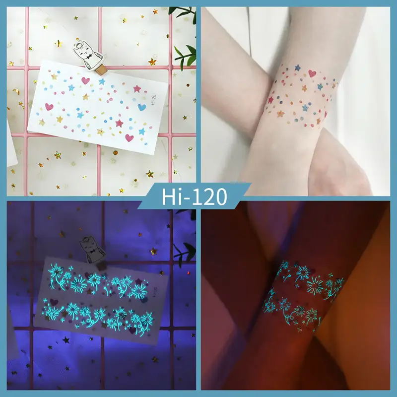 Noctilucent Star Temporary Tattoo