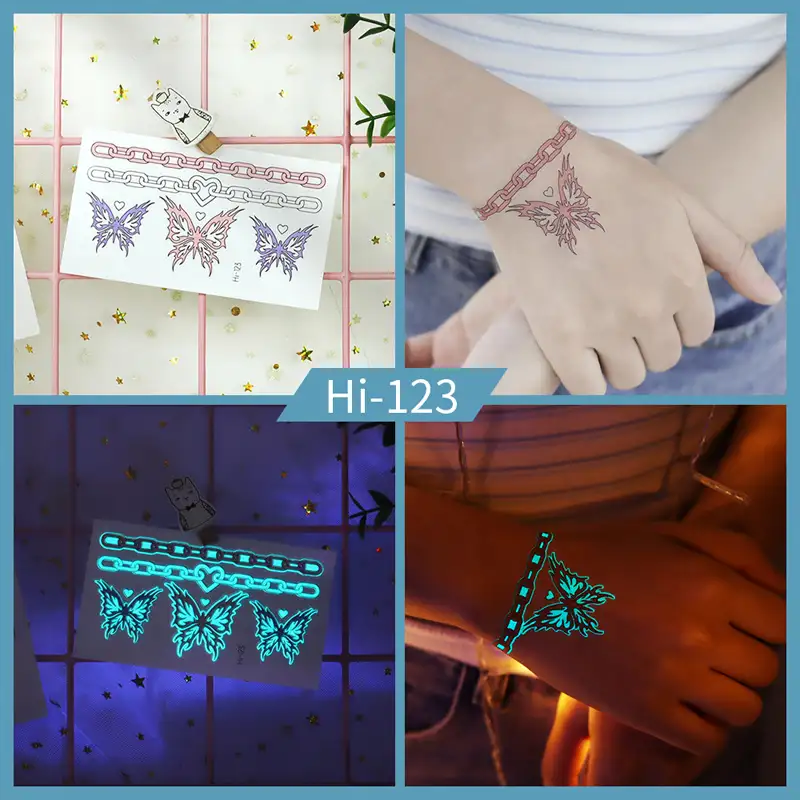 Noctilucent Butterfly Bracelet Tattoo