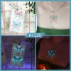 Noctilucent Watercolor Butterfly Tattoo