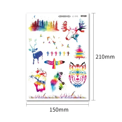 Rainbow Fake Temporary Tattoo