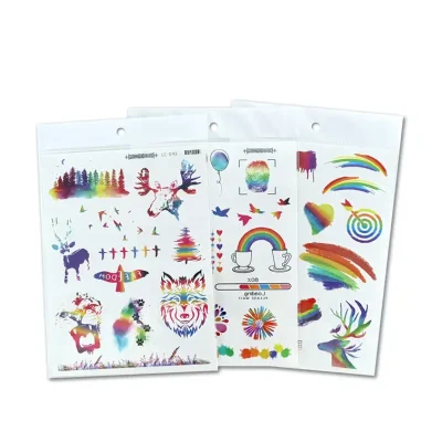 Rainbow Fake Temporary Tattoo