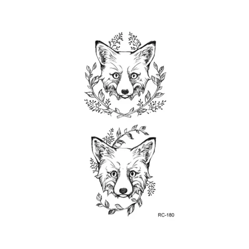 Twig Fox Temporary Tattoo