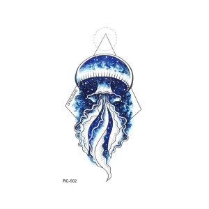 Blue Jellyfish Tattoo
