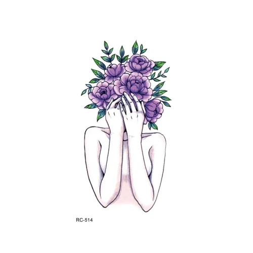 Cover The Face Women Tattoo