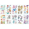 Cartoon Mermaid Tattoos 10 Sheets