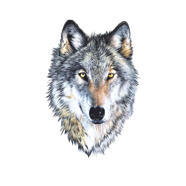 Real Wolf Temporary Tattoo Fake Sticker