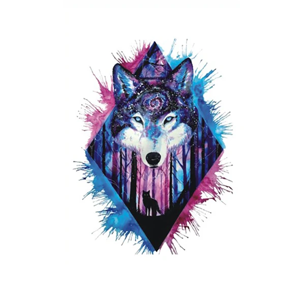 Blue Wolf Tattoo