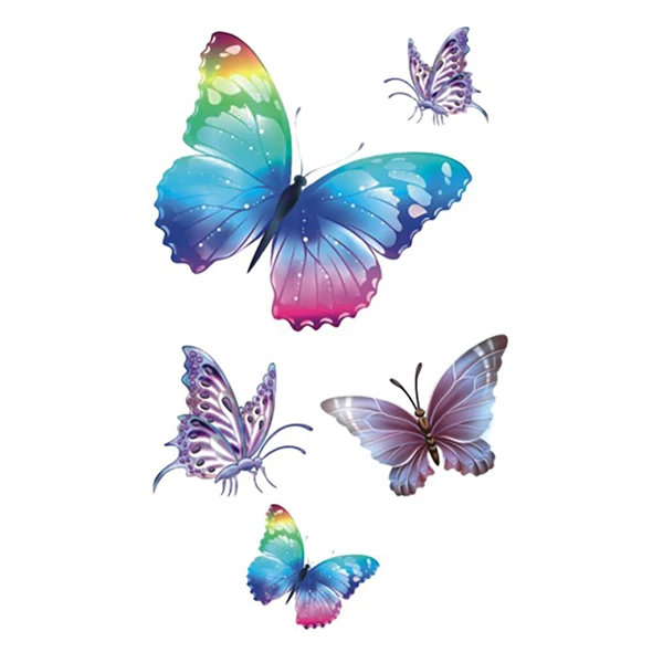 Rainbow Butterfly Tattoos