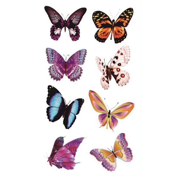 Colorful Butterfly Temporary Tattoo
