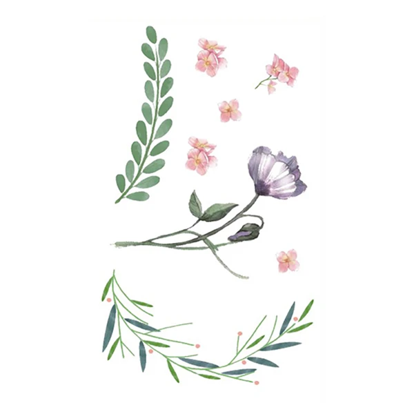 Watercolor Floral Tattoo