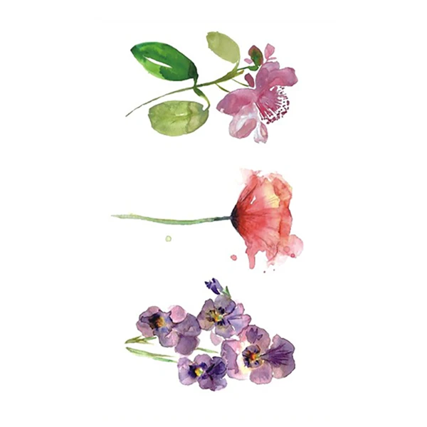 Watercolor Flower Tattoo