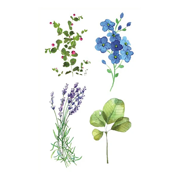 Flower Temporary Tattoo Waterproof Sticker