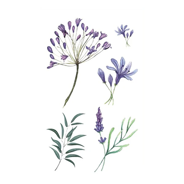 Flower Temporary Tattoo Fake Sticker