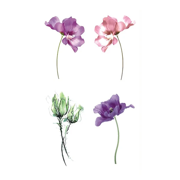 Four Flowers Tattoo