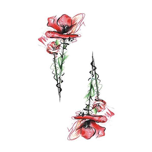 Rose Temporary Tattoo