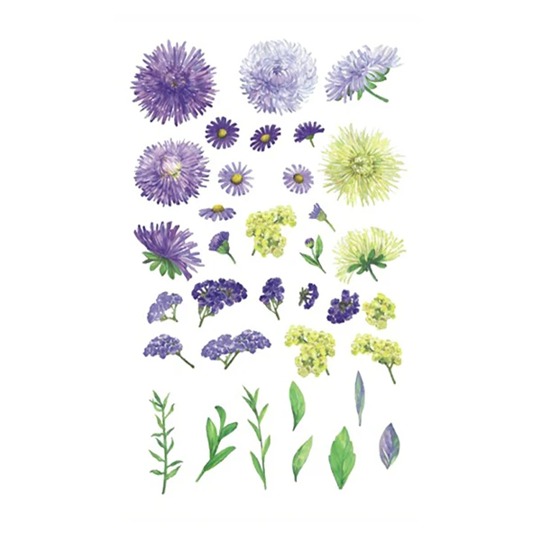 Purple Small Flowers Tattoo