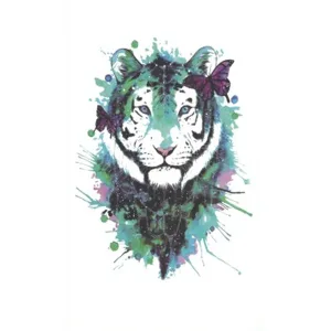 Purple Butterfly Tiger Tattoo
